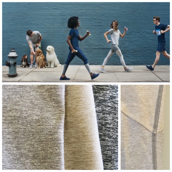 Outdoor Voices x Allbirds Tri-Color Gray Whiteout 7/8 Springs Leggings, sz. XS - Picture 5 of 16